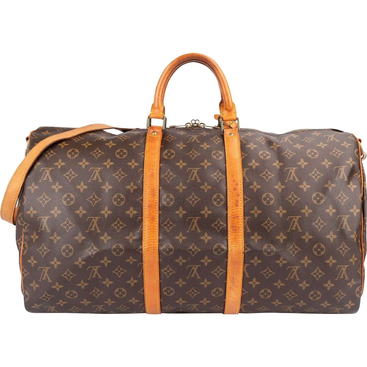 Louis Vuitton Monogram Canvas Keepall 55 Bandoulière Travel Bag