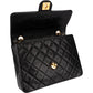 Chanel Quilted Lambskin Rectangular 24K Gold Single Flap Crossbody Bag