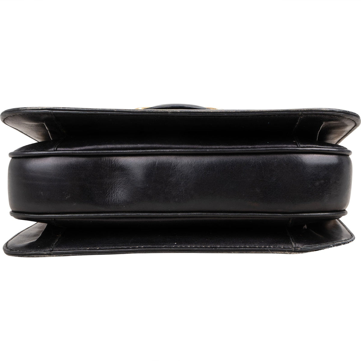 Céline Boxcalf Horse Carriage Triomphe Flap Shoulder Bag