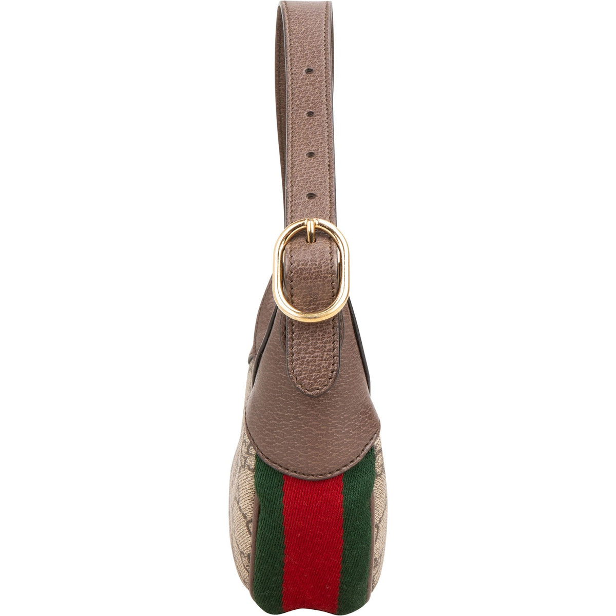 Gucci Monogram GG Supreme Ophidia Crescent Pochette Shoulder Bag