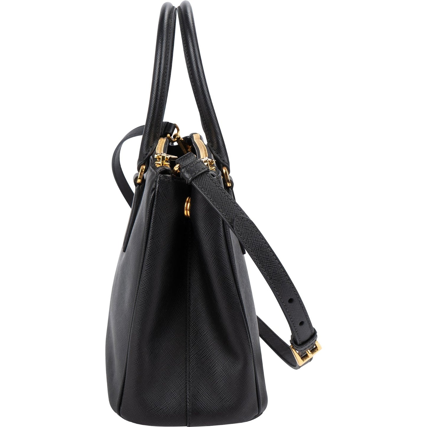 Prada Saffiano Leather Small Galleria Handbag