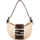 Fendi Zucchino Canvas Croissant Micro Handbag