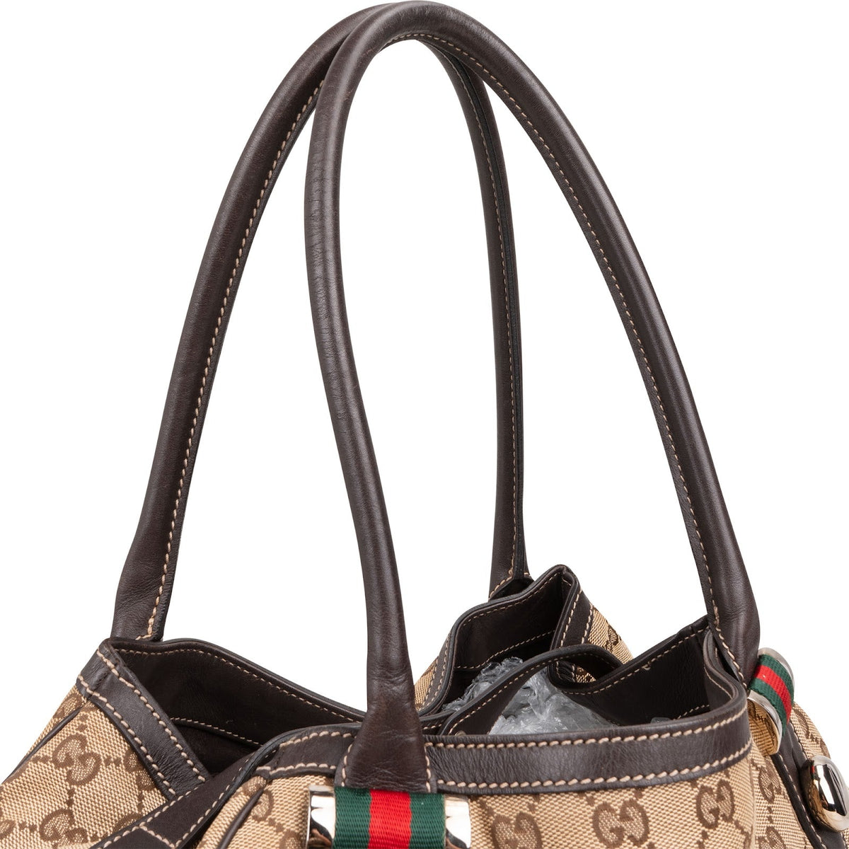 Gucci Monogram GG Canvas Abbey D-Ring Tote Shoulder Bag