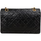 Chanel Quilted Lambskin Medium 24K Gold Double Flap Shoulder Bag
