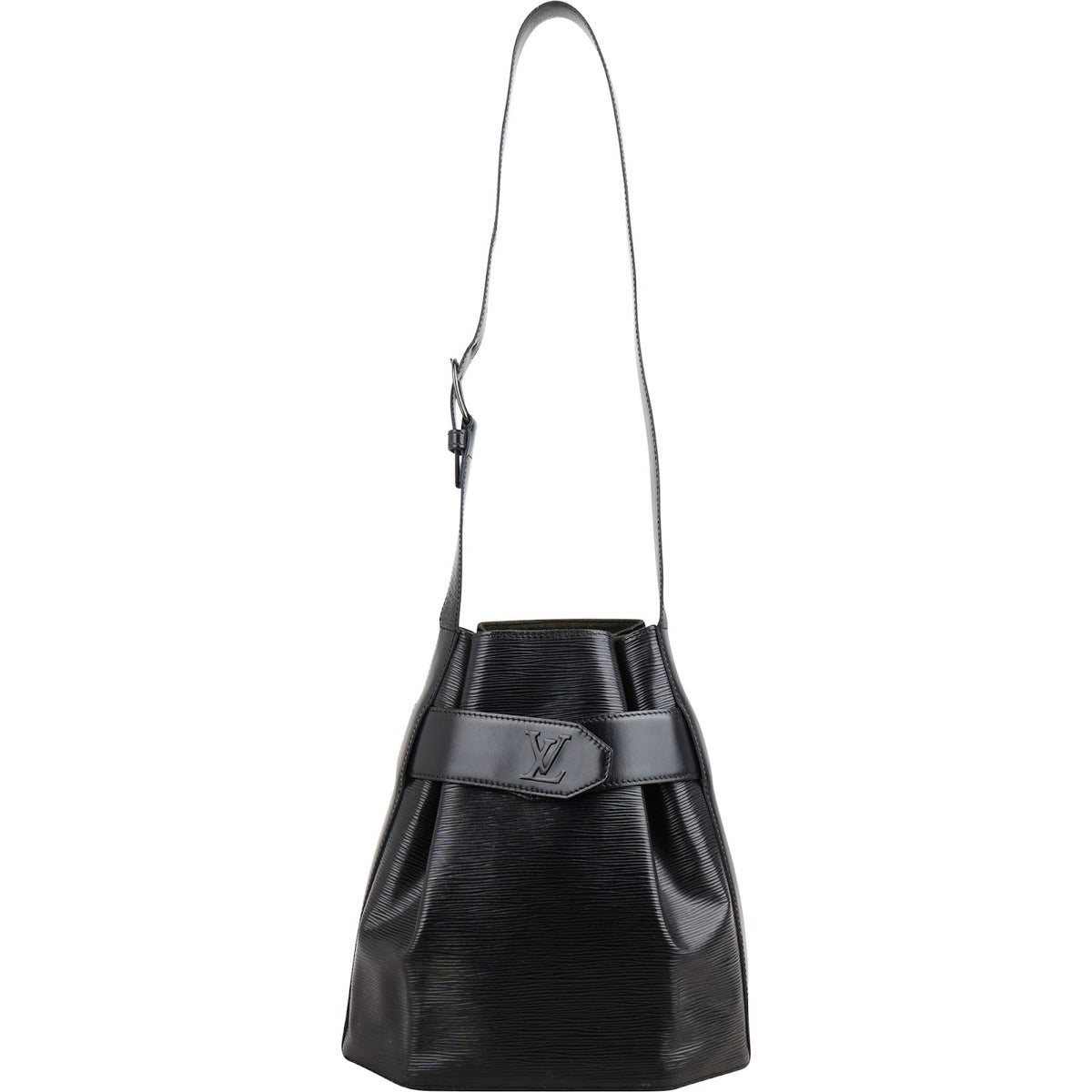 Louis Vuitton Noir Epi Leather Sac d'Epaule PM Shoulder Bag