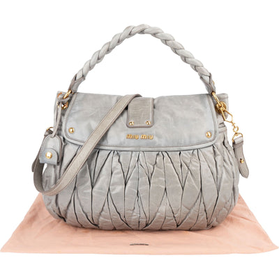 Miu Miu Vitello Lux Coffer Handbag