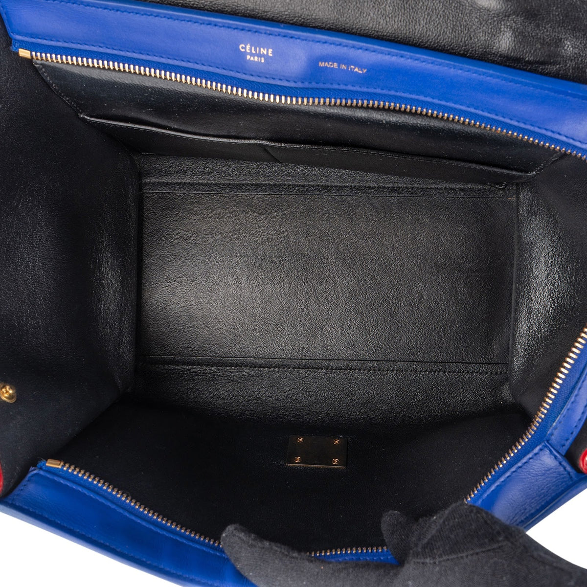 Céline Tricolor Leather Trapeze Handbag