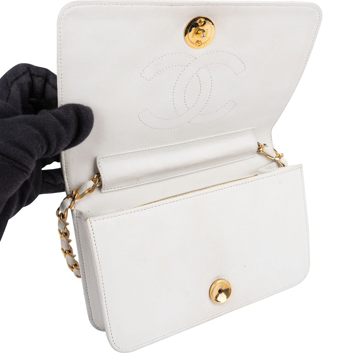 Chanel Mini aus gestepptem Lammleder – Ansicht 11