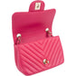 Chanel Chevron Lambskin Rectangular Mini Flap Crossbody Bag