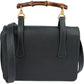 Gucci Grained Leather Bamboo Top Handle Turnlock Crossbody Handbag