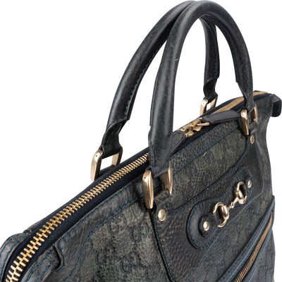 Gucci Guccissima Leather Horsebit Hobo Handbag