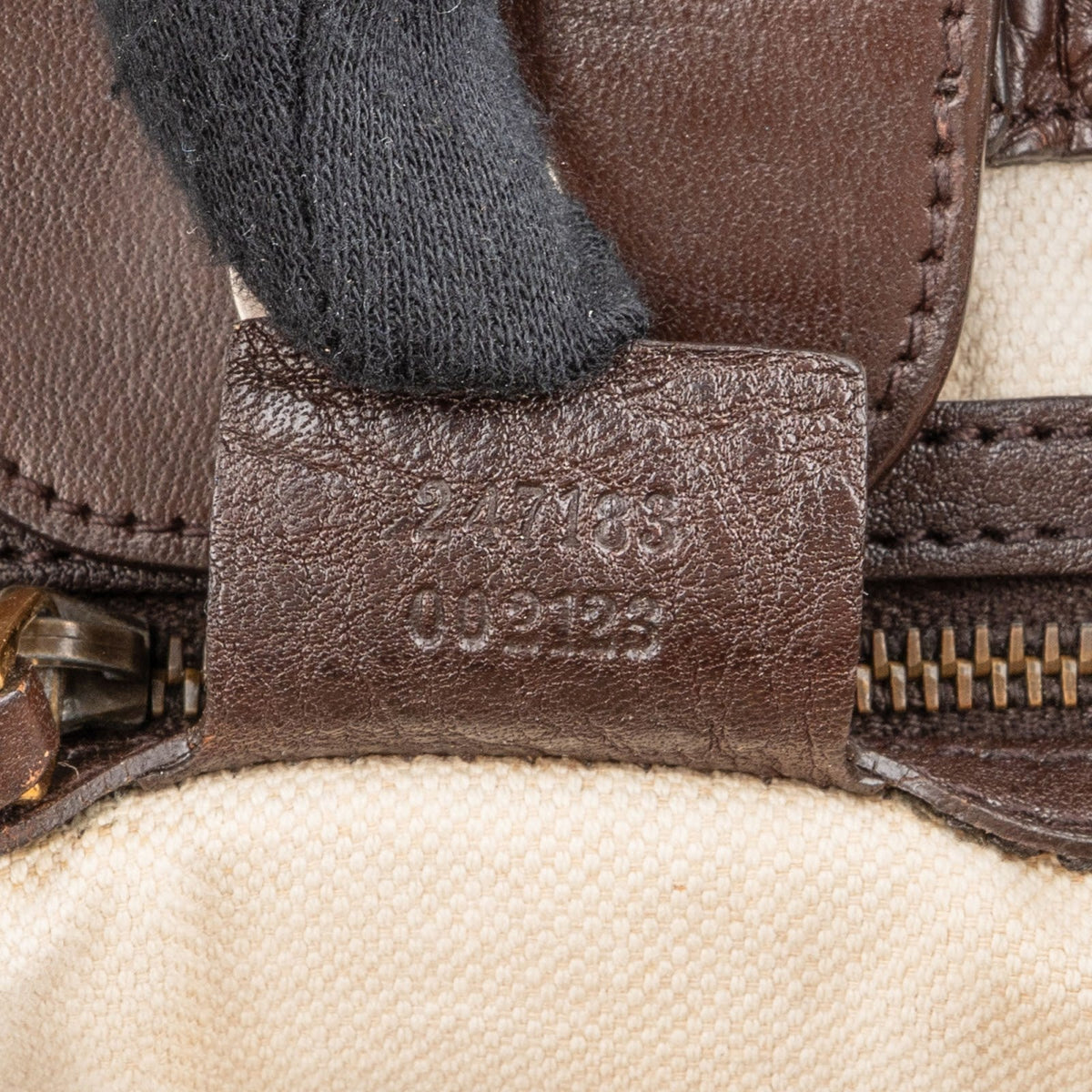 Gucci Monogram GG Canvas Leather Running Handbag