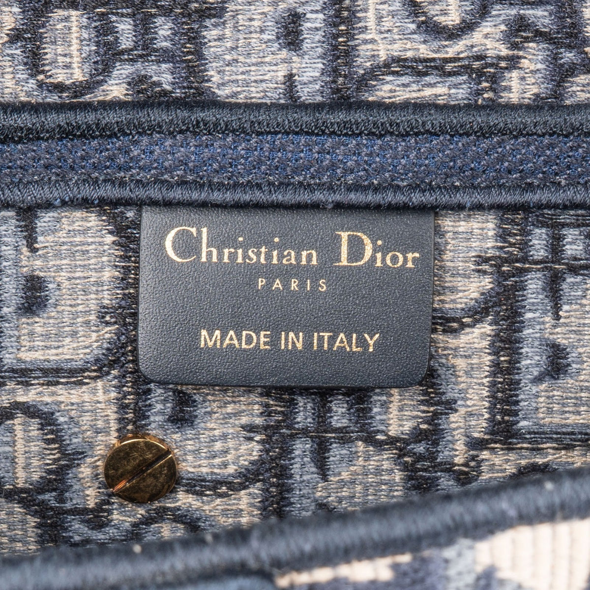 Christian Dior Oblique Trotter Monogram Jacquard Saddle Shoulder Bag