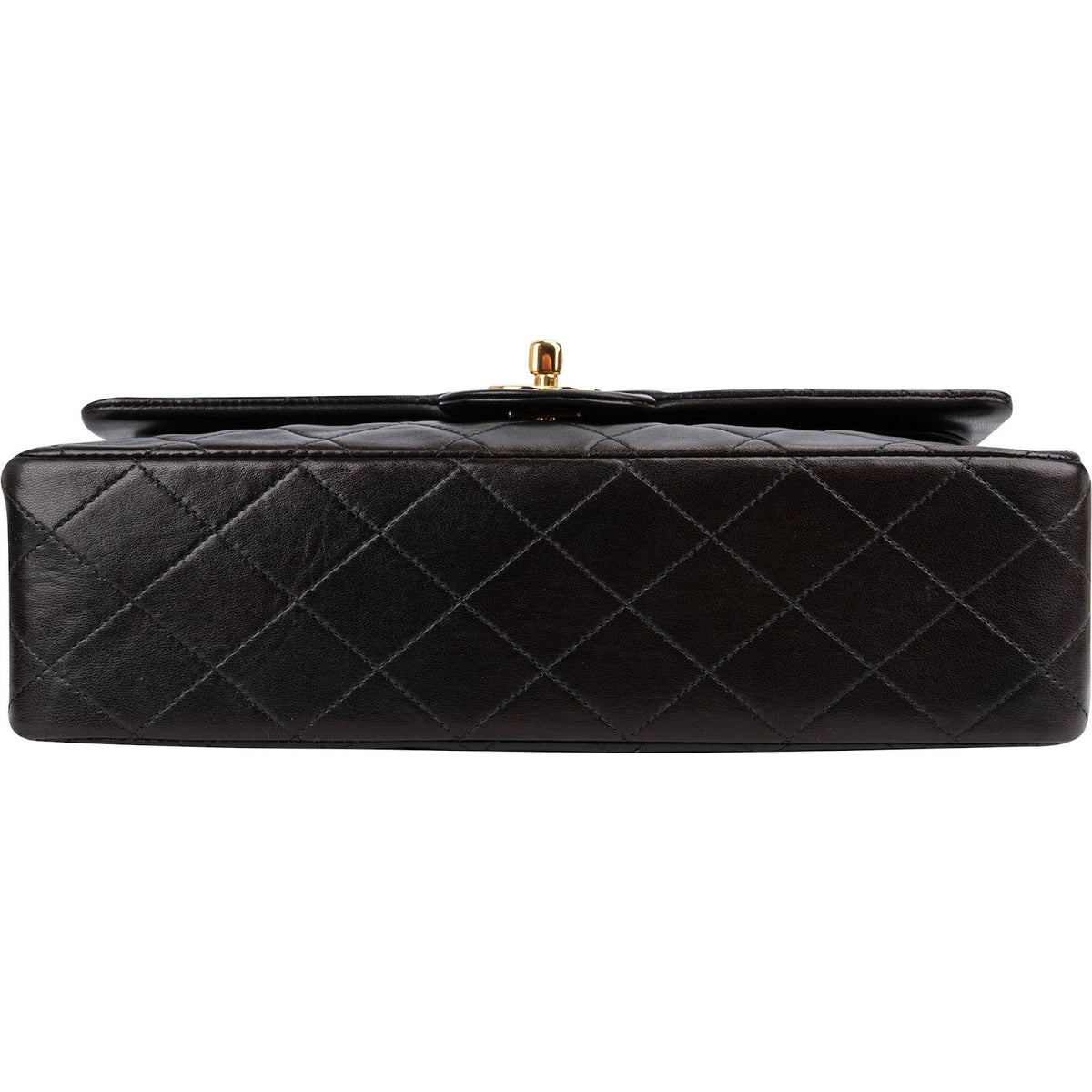 Chanel Quilted Lambskin 24K Gold Double Flap Shoulder Bag