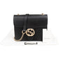 Gucci Grained Leather Small Interlocking GG Shoulder Crossbody Bag