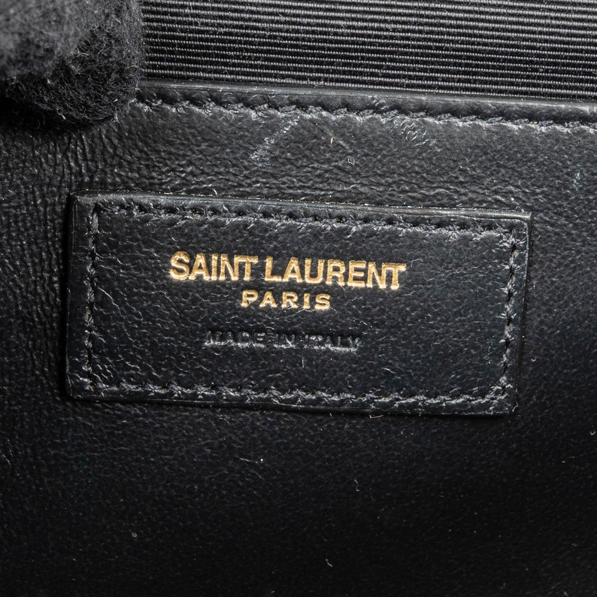 Saint Laurent Quilted Grain de Poudre Leather Small Envelope Crossbody Bag