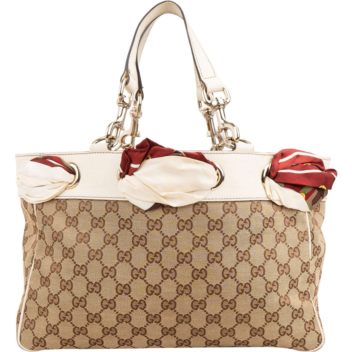 Gucci Monogram GG Canvas Scarf Positiano Handbag