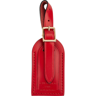 Louis Vuitton Red Leather Luggage Tag