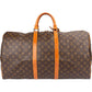 Louis Vuitton Monogram Canvas Keepall 55 Travel Bag