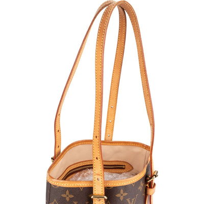 Louis Vuitton Monogram Canvas Bucket PM Shoulder Bag