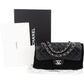 Chanel Quilted Caviar Leather Palladium Small Double Flap Shoulder Bag
