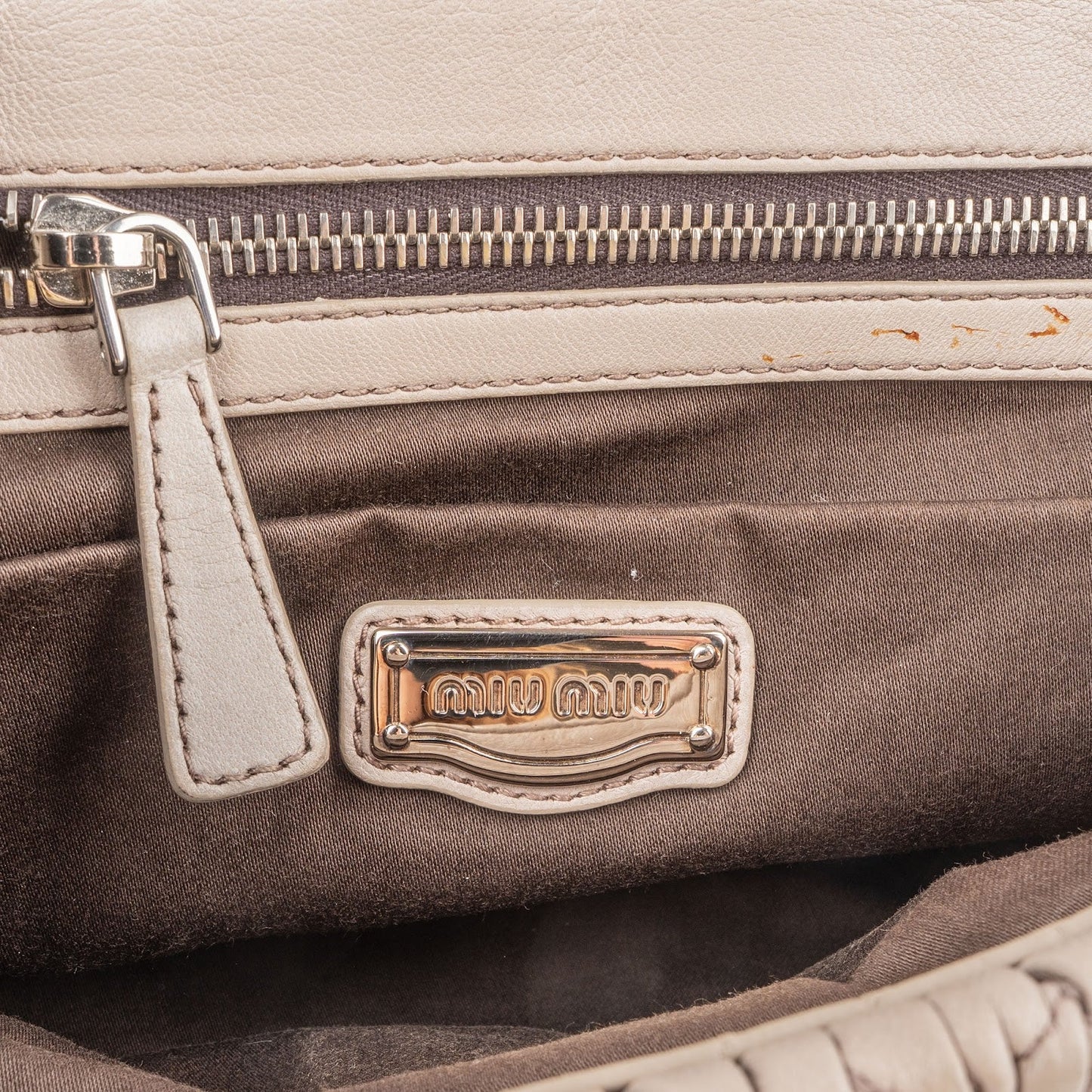 Miu Miu Quilted Leather Coffer Handbag