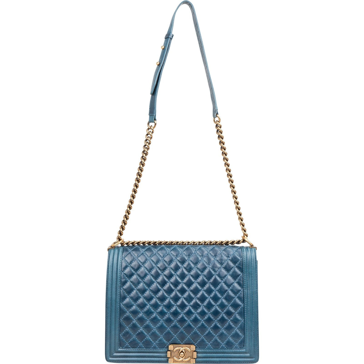 Chanel Quilted Calfskin Jumbo Boy Crossbody Bag