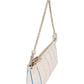 Fendi Monogram FF Zucca Pequin Rainbow Striped Pochette Accessoires Handbag