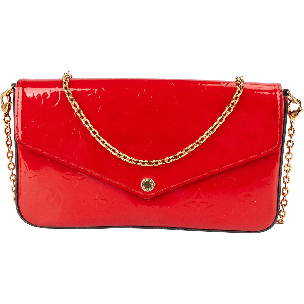 Louis Vuitton Pochette Félicie aus Monogram Vernis – Vorderansicht