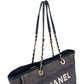 Chanel Denim Deauville Tote Shoulder Bag