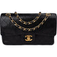 Chanel Quilted Lambskin 24K Gold Small Double Flap Shoulder Bag