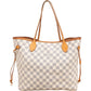 Louis Vuitton Neverfull MM aus Damier Azur Canvas – Ansicht 4