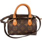Louis Vuitton Monogram Canvas Mini Speedy Crossbody Handbag