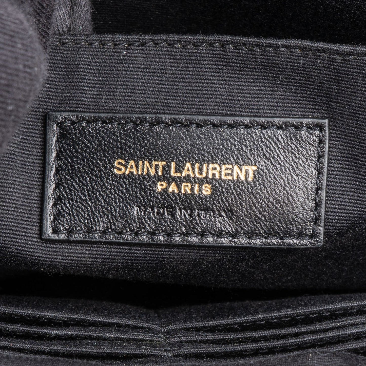 Saint Laurent Quilted Leather Large Monogram Clutch