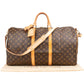 Louis Vuitton Monogram Canvas Keepall 55 Bandoulière Travel Bag