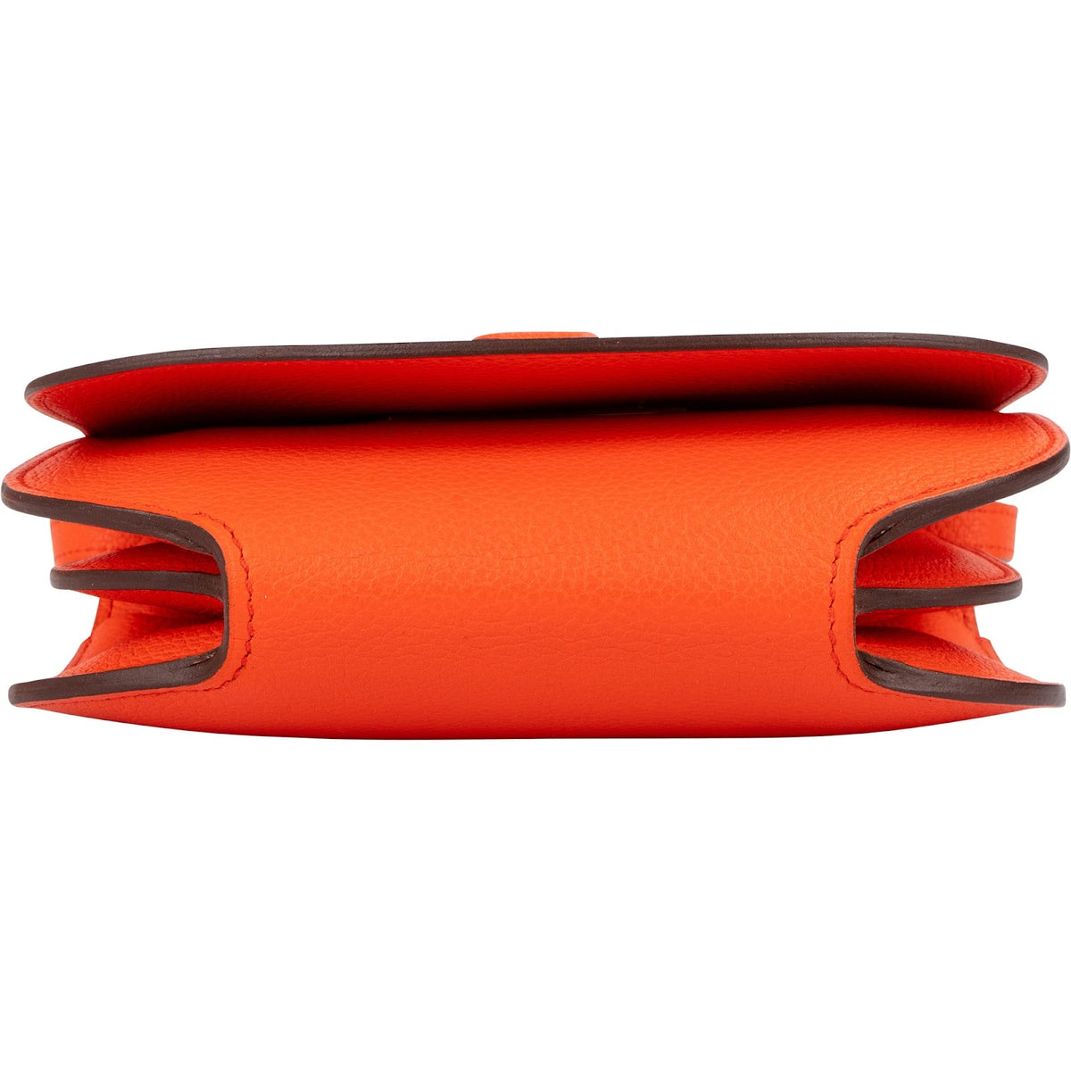 Hermès Orange Clemence Leather Convoyeur Crossbody Bag