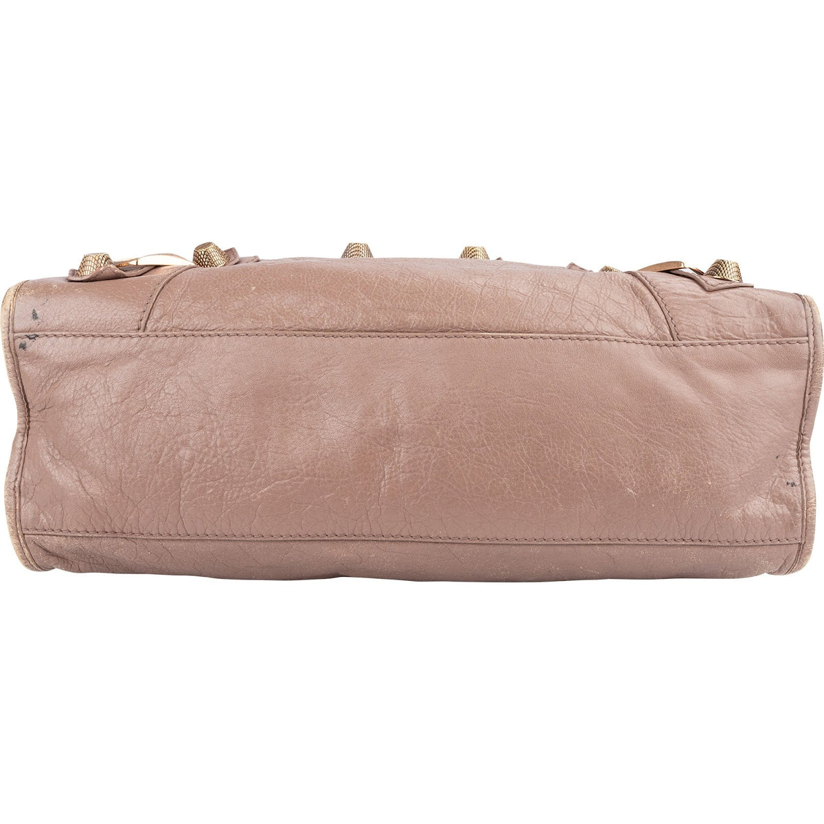 Balenciaga Mauve Leather City Handbag