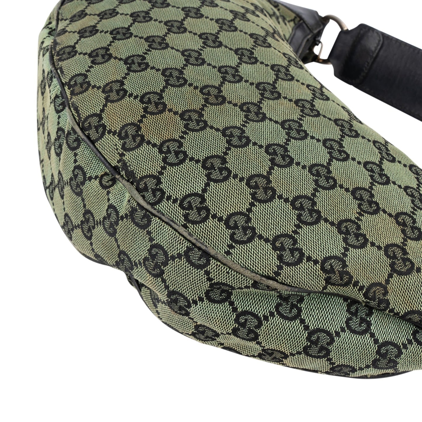 Gucci Monogram GG Canvas Green Shoulder Bag