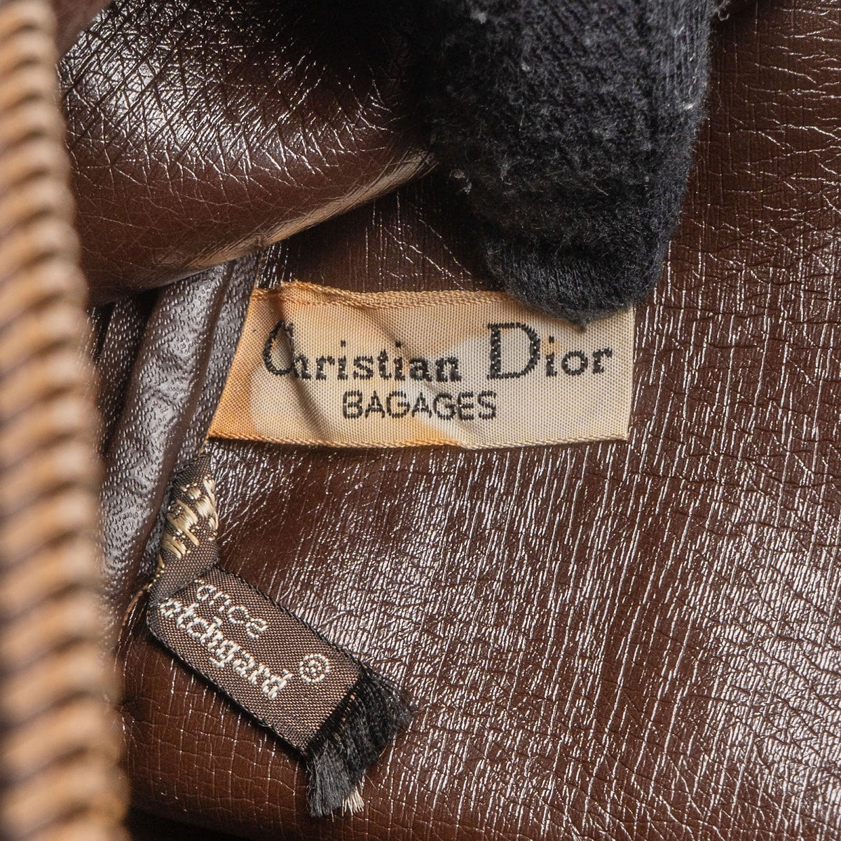 Christian Dior Trotter Monogram Canvas Boston 40 Handbag