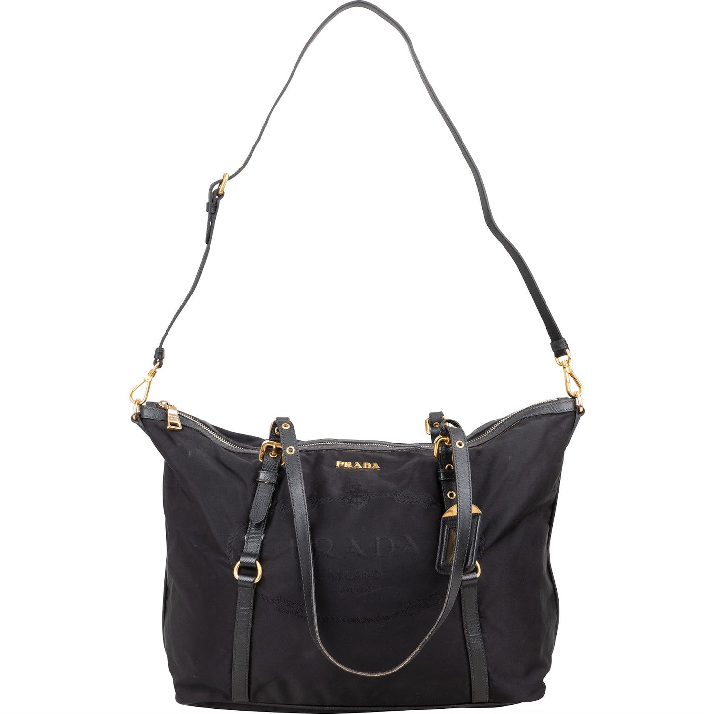Prada Tessuto Tote Shoulder Bag