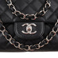 Chanel Quilted Caviar Leather Jumbo Single Flap Crossbody Bag