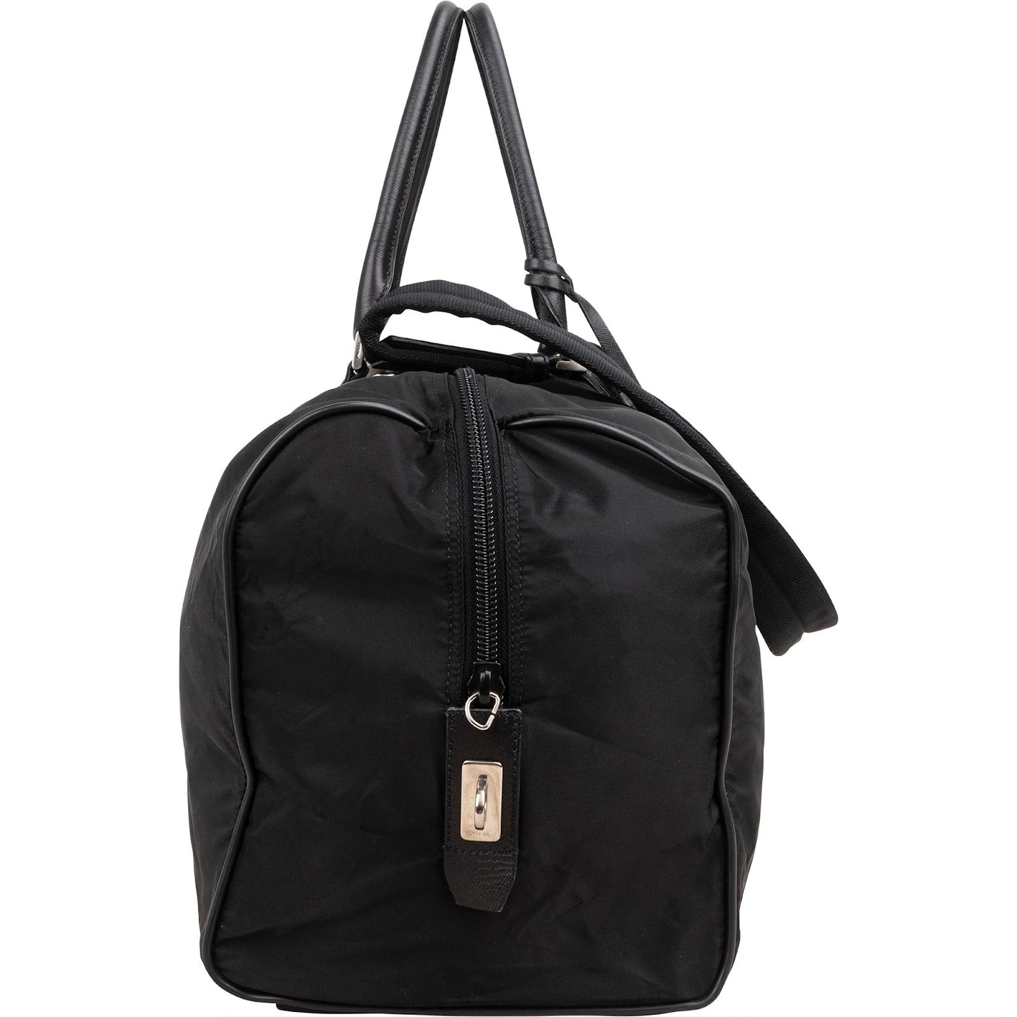 Prada Nylon Triangle Duffle Weekender 50 Travel Bag