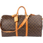 Louis Vuitton Monogram Canvas Keepall 55 Bandoulière Travel Bag