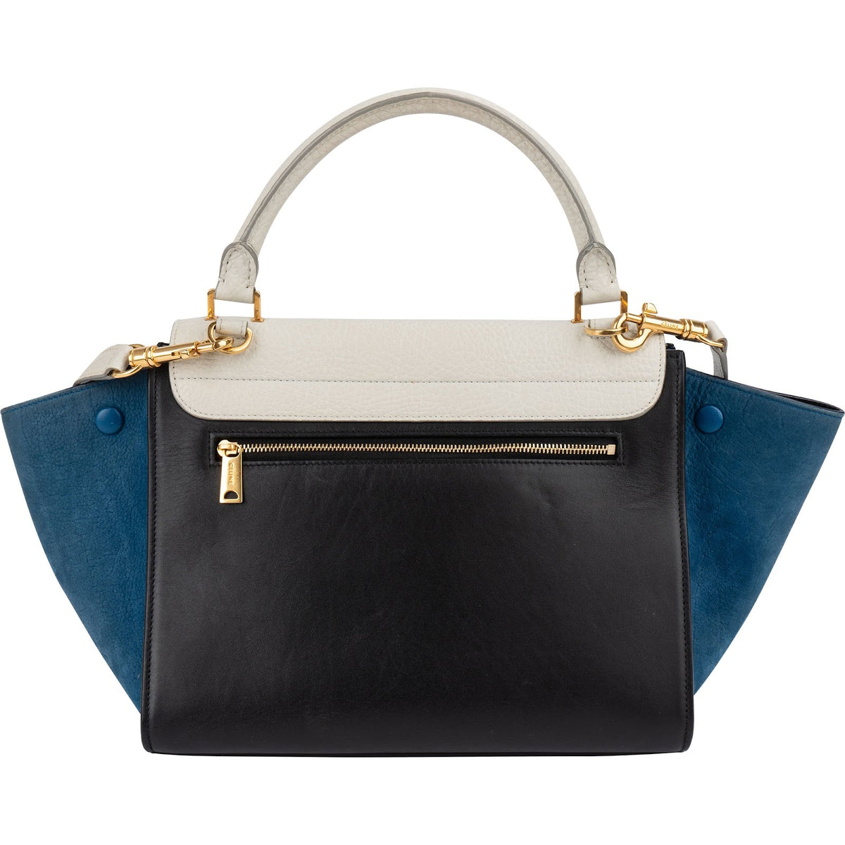 Celine Trapeze aus dreifarbigem Leder – Ansicht 5