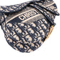 Christian Dior Oblique Trotter Monogram Jacquard Saddle Shoulder Bag