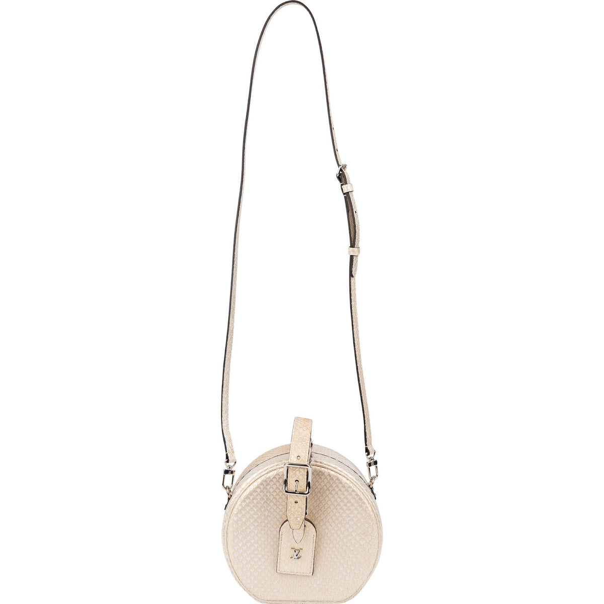 Louis Vuitton Python Leather Nano Boite Chapeau Crossbody Bag