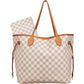 Louis Vuitton Neverfull MM aus Damier Azur Canvas – Vorderansicht