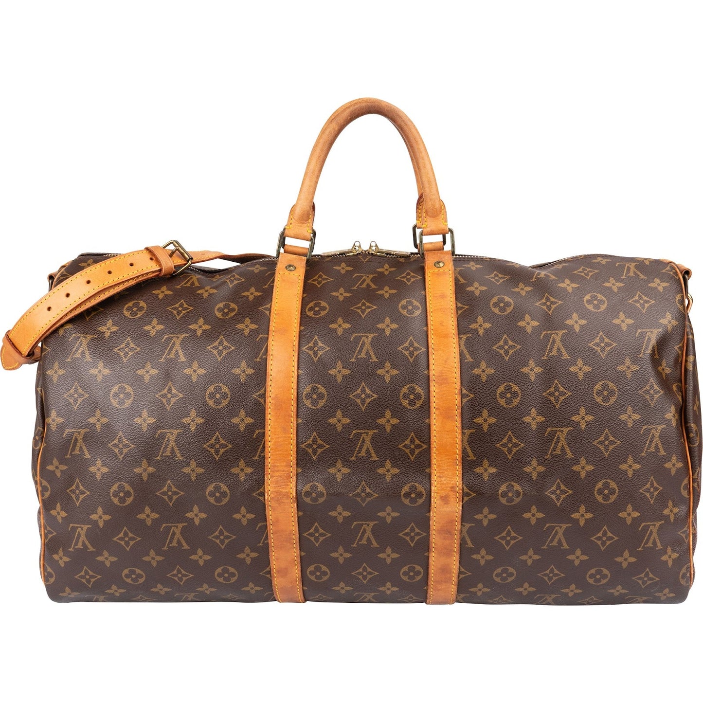 Louis Vuitton Monogram Canvas Keepall 55 Bandoulière Travel Bag