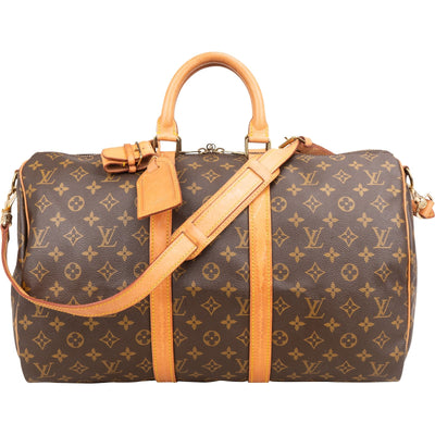 Louis Vuitton Monogram Canvas Keepall 45 Bandoulière Travel Bag