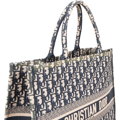 Christian Dior Trotter Monogram Jacquard Monogram Book Tote Handbag